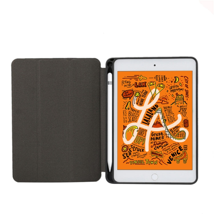 Marble Texture Pattern Horizontal Flip Leather Case for iPad Mini 2019, with Three-folding Holder & Pen Slot & Sleep / Wake-up Function