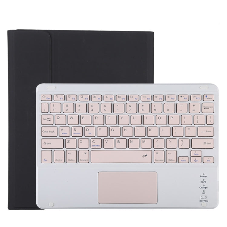 TG11BC Detachable Bluetooth Pink Keyboard Microfiber Leather Tablet Case for iPad Pro 11 inch (2020), with Touchpad & Pen Slot & Holder, Pink Keyboard