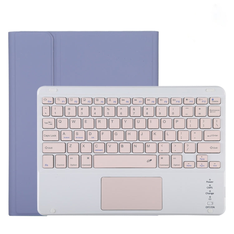 TG11BC Detachable Bluetooth Pink Keyboard Microfiber Leather Tablet Case for iPad Pro 11 inch (2020), with Touchpad & Pen Slot & Holder, Pink Keyboard