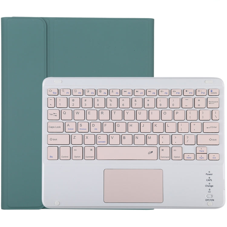 TG-102BC Detachable Bluetooth Pink Keyboard + Microfiber Leather Tablet Case for iPad 10.2 inch / iPad Air (2019), with Touch Pad & Pen Slot & Holder, Pink Keyboard