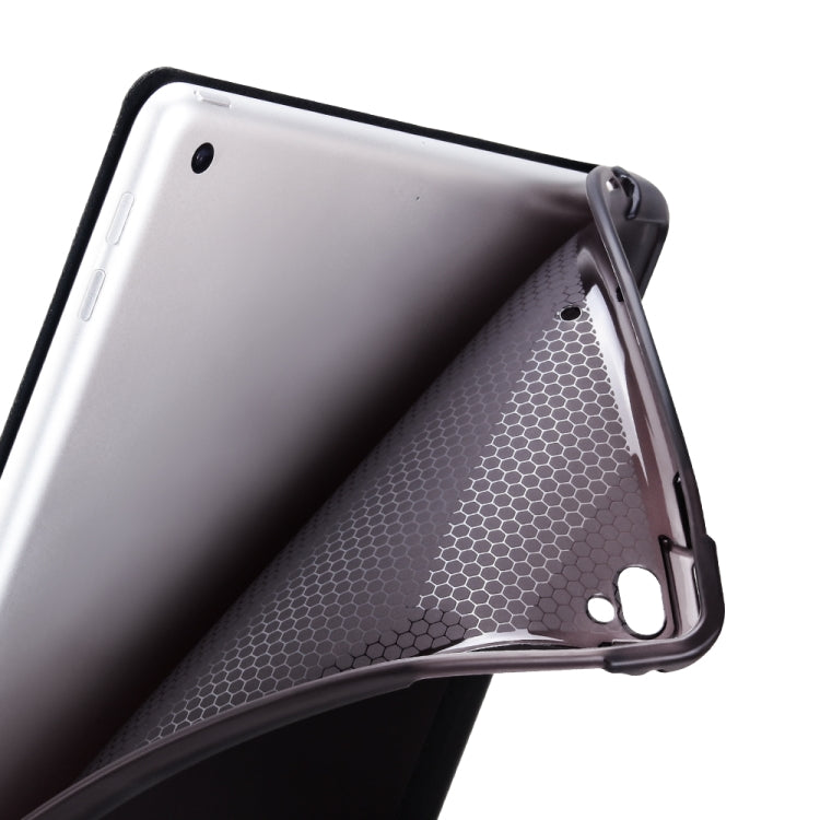 Multi-folding Shockproof TPU Protective Case for iPad 9.7 (2018) / 9.7 (2017) / air / air2, with Holder & Pen Slot