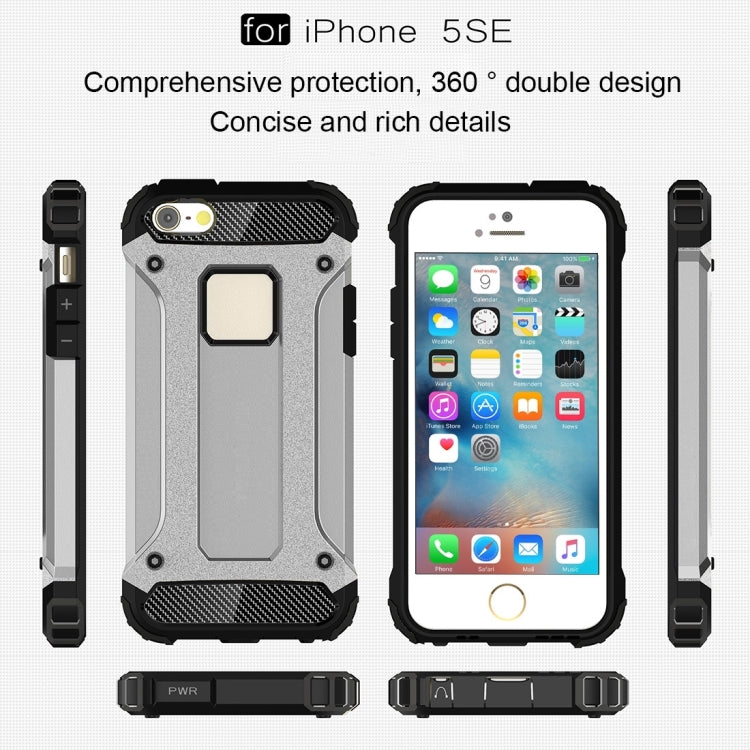 Tough Armor TPU + PC Combination Case for iPhone SE & 5 & 5s