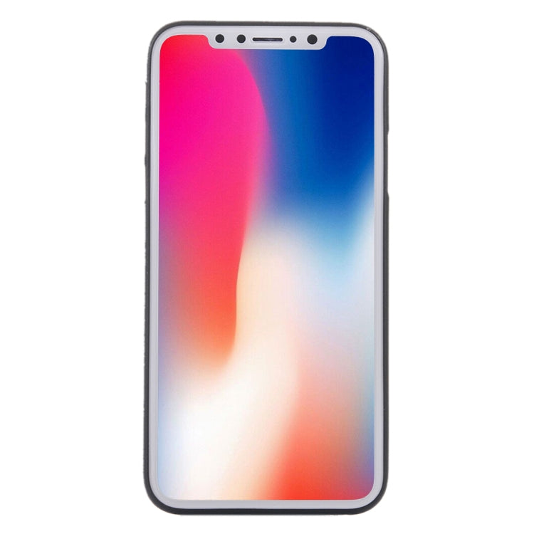 For iPhone X / XS Carbon Fibre Texture PP Protective Back Cover Case