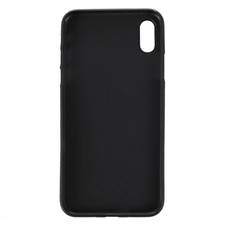 For iPhone X / XS Carbon Fibre Texture PP Protective Back Cover Case