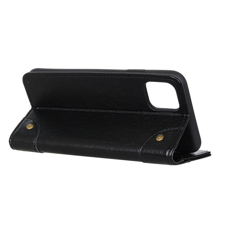 For iPhone 11 Pro Copper Buckle Nappa Texture Horizontal Flip Leather Case, with Holder & Card Slots & Wallet