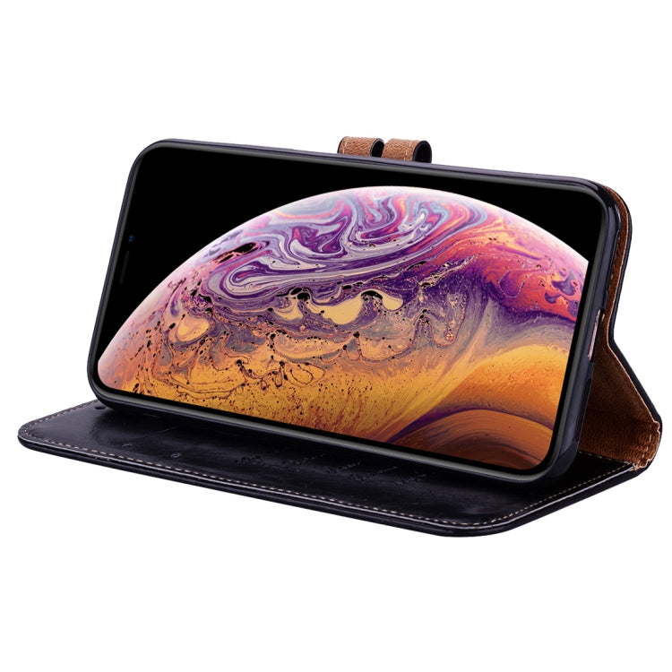 For iPhone XS Max Business Style Oil Wax Texture Horizontal Flip Leather Case with Holder & Card Slots & Wallet