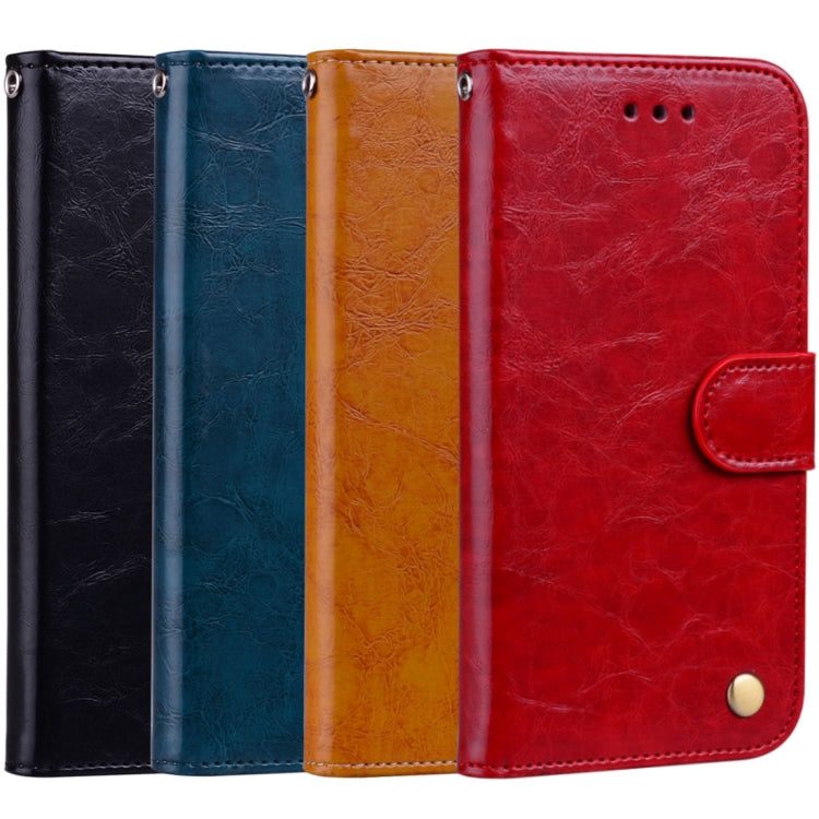For iPhone XS Max Business Style Oil Wax Texture Horizontal Flip Leather Case with Holder & Card Slots & Wallet