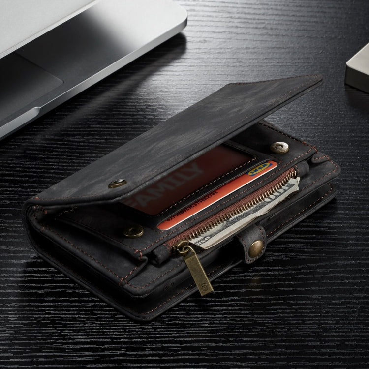 For iPhone XS Max CaseMe Detachable Multifunctional Horizontal Flip Leather Case with Card Slot & Holder & Zipper Wallet & Photo Frame