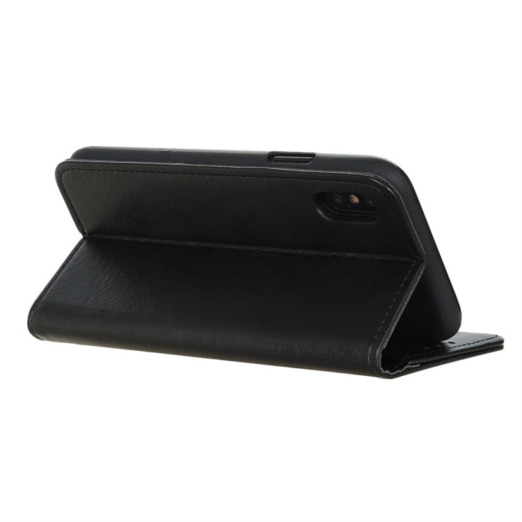 For iPhone XS Max Magnetic Retro Crazy Horse Texture Horizontal Flip Leather Case with Holder & Card Slots & Wallet