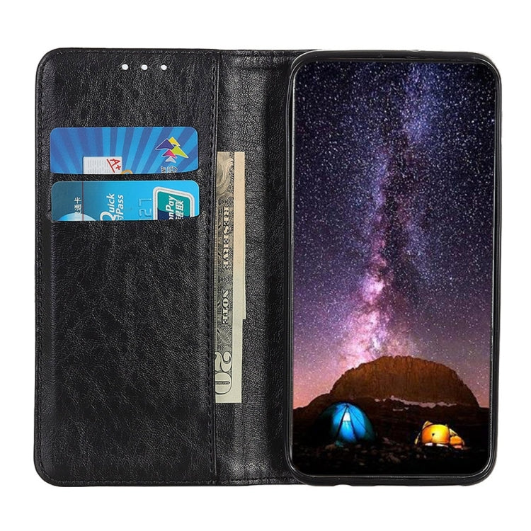 For iPhone XS Max Magnetic Retro Crazy Horse Texture Horizontal Flip Leather Case with Holder & Card Slots & Wallet