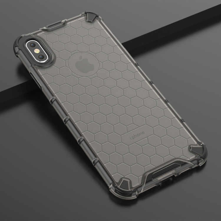 For iPhone XS Max Shockproof Honeycomb PC + TPU Protective Case