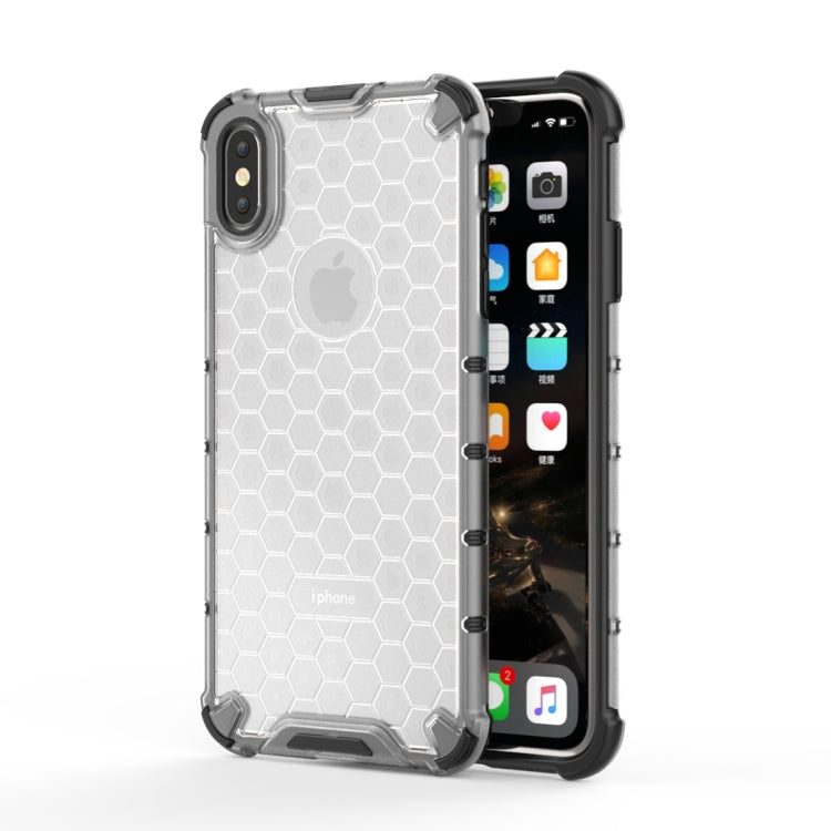 For iPhone XS Max Shockproof Honeycomb PC + TPU Protective Case