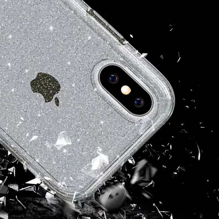 For iPhone XS Max Shockproof Terminator Style Glitter Powder Protector Case