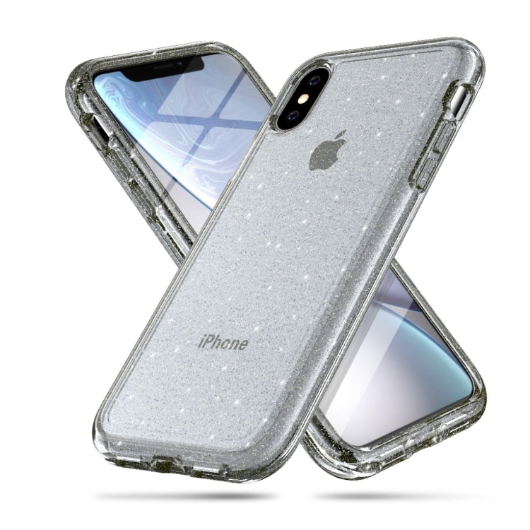 For iPhone XS Max Shockproof Terminator Style Glitter Powder Protector Case