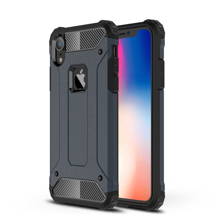 For iPhone XR TPU + PC Armor Combination Back Cover Case