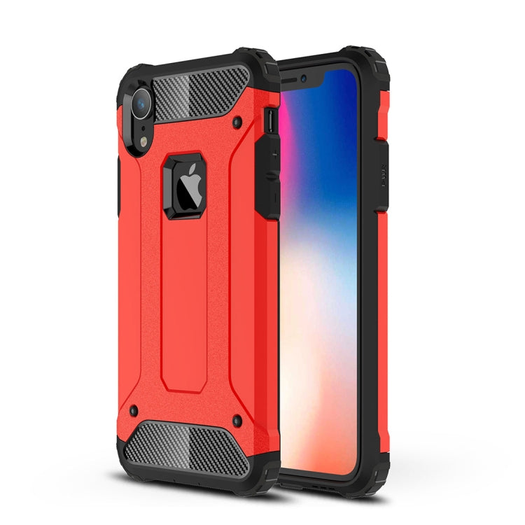 For iPhone XR TPU + PC Armor Combination Back Cover Case