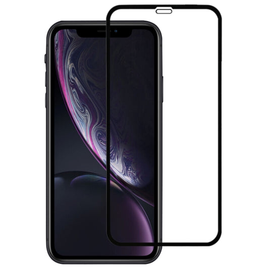 For iPhone 11 / XR 9H 2.5D Ultrathin Silk-screen Carbon Fiber Full Screen Protector Film
