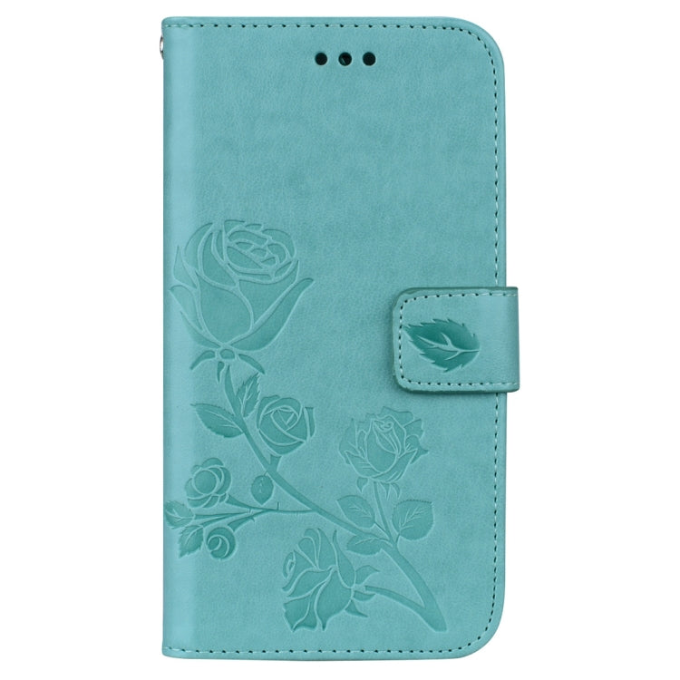 For iPhone XR Rose Embossed Horizontal Flip PU Leather Case, with Holder & Card Slots & Wallet