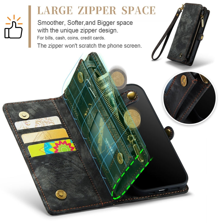 For iPhone XR CaseMe Detachable Multifunctional Horizontal Flip Leather Case with Card Slot & Holder & Zipper Wallet & Photo Frame