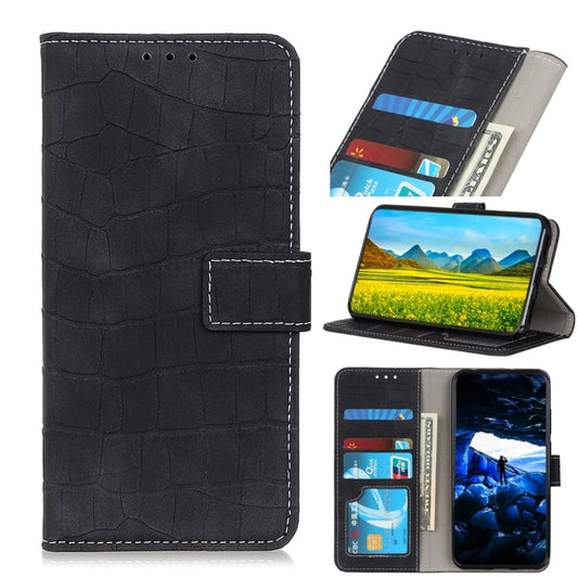 For iPhone XR Crocodile Texture Horizontal Flip Leather Case with Holder & Wallet & Card Slots & Photo Frame