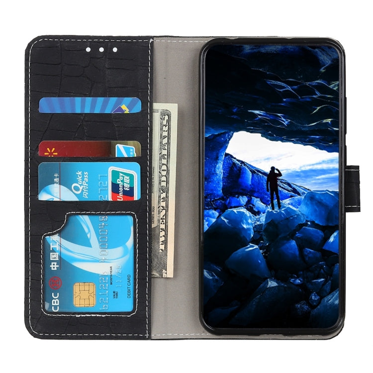 For iPhone XR Crocodile Texture Horizontal Flip Leather Case with Holder & Wallet & Card Slots & Photo Frame