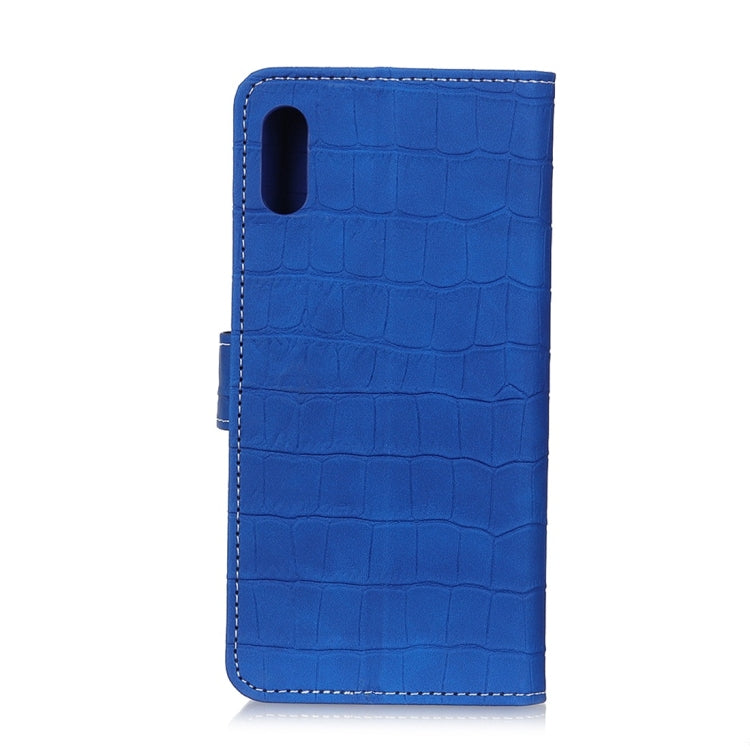 For iPhone XR Crocodile Texture Horizontal Flip Leather Case with Holder & Wallet & Card Slots & Photo Frame