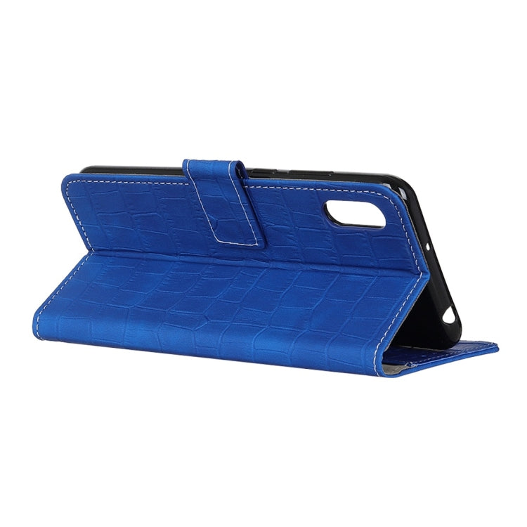 For iPhone XR Crocodile Texture Horizontal Flip Leather Case with Holder & Wallet & Card Slots & Photo Frame