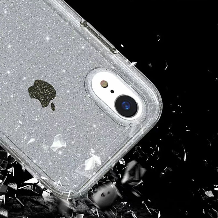 For iPhone XR Shockproof Terminator Style Glitter Powder Protector Case