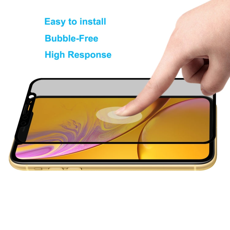 For iPhone 11 / XR ENKAY Hat-Prince 0.26mm 9H 6D Privacy Anti-glare Full Screen Tempered Glass Film