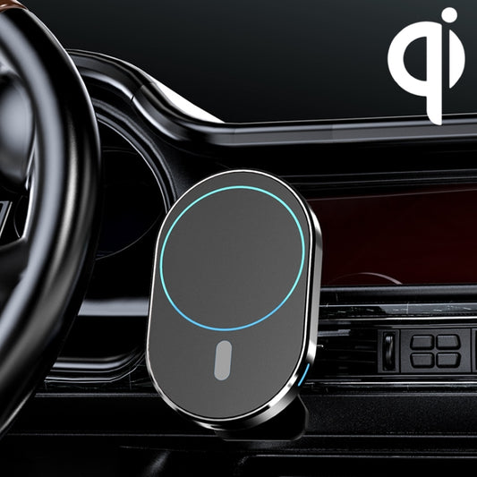 JJT-968 15W Max Output Magnetic Car Air Outlet Bracket Wireless Charger