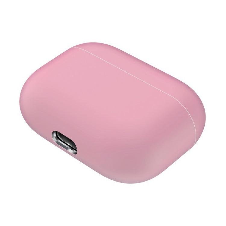 For AirPods Pro Solid Color Silicone Earphone Protective Case, Light Purple, Red, Black, White, Yellow, Pink, Green, Grey, Watermelon Red