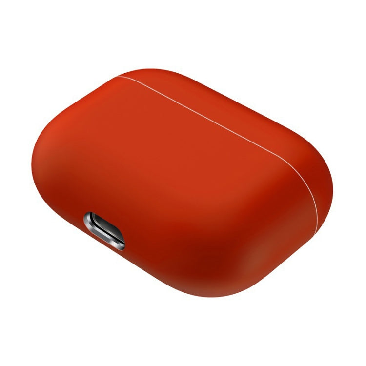 For AirPods Pro Solid Color Silicone Earphone Protective Case, Light Purple, Red, Black, White, Yellow, Pink, Green, Grey, Watermelon Red