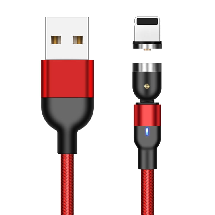 1m 2A Output USB to 8 Pin Nylon Braided Rotate Magnetic Charging Cable