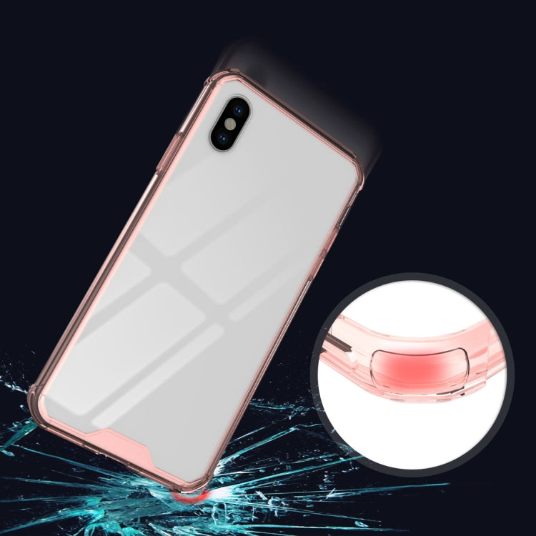 For iPhone XS Max Acrylic + TPU Shockproof Transparent Armor Case