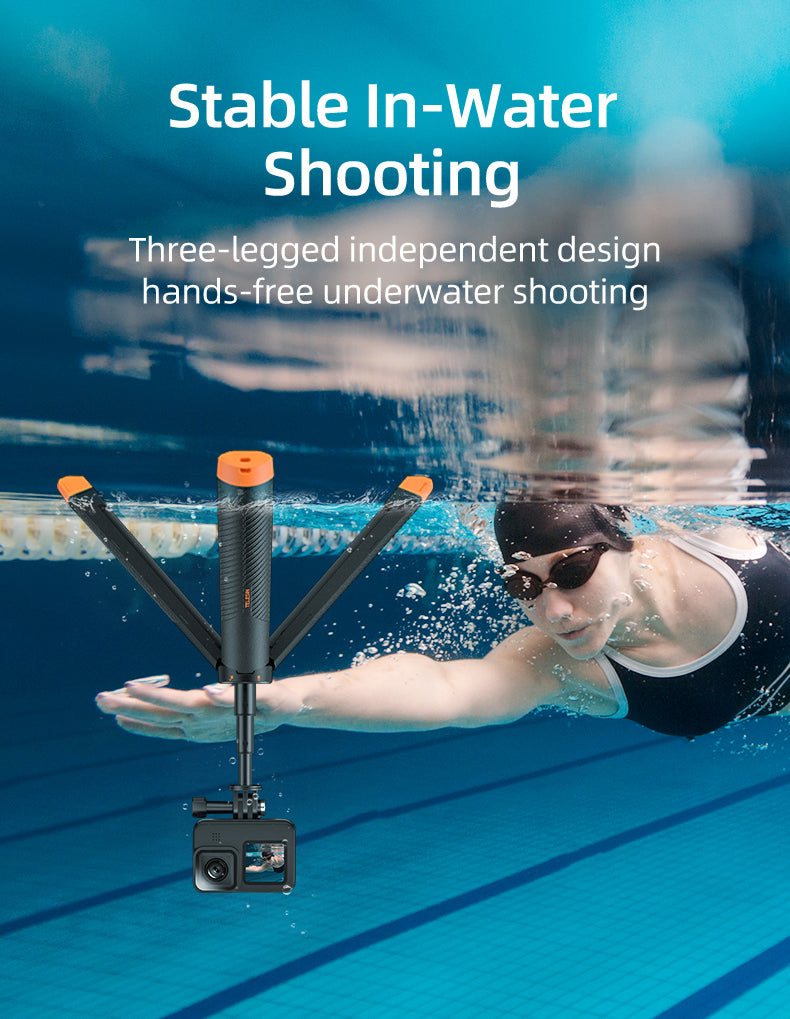 TELESIN Floating Tripod Selfie Stick
