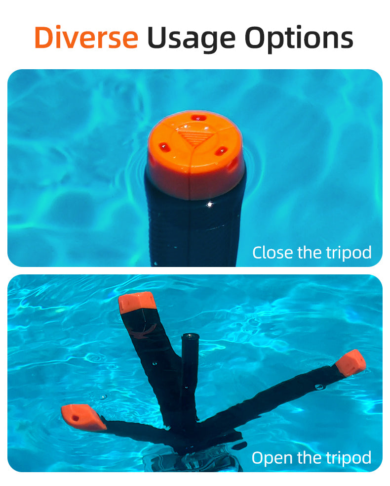 TELESIN Floating Tripod Selfie Stick