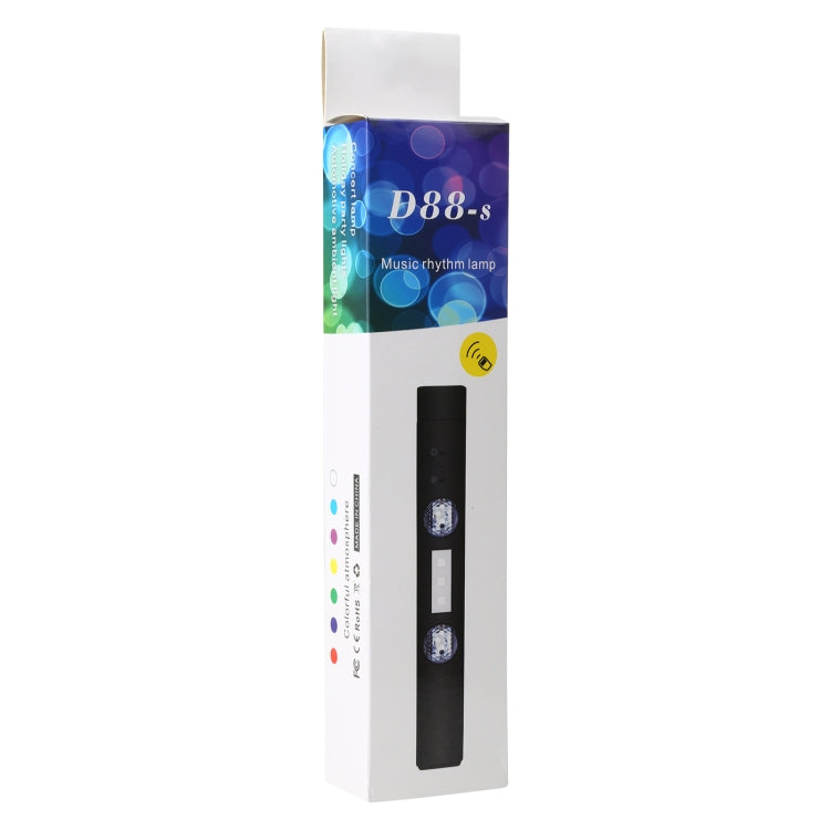D88-S LED Smart Sensor Wireless Car USB Rechargeable Gypsophila Music Atmosphere Light, D88-S