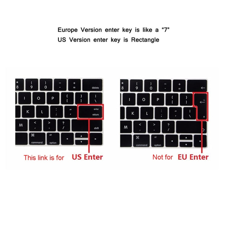 ENKAY Hat-Prince 2 in 1 Frosted Hard Shell Plastic Protective Case + US Version Ultra-thin TPU Keyboard Protector Cover for 2016 New MacBook Pro 15.4 inch with Touchbar (A1707), 15.4 inch with Touch Bar US Version, 15.4 inch with Touch Bar...