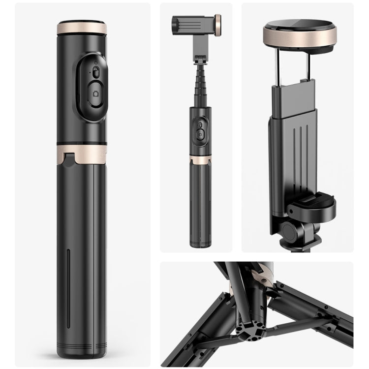 Q12 Hidden Design Reinforced Bluetooth Remote Control Tripod Selfie Stick, Q12 (Black), Q12 (White)