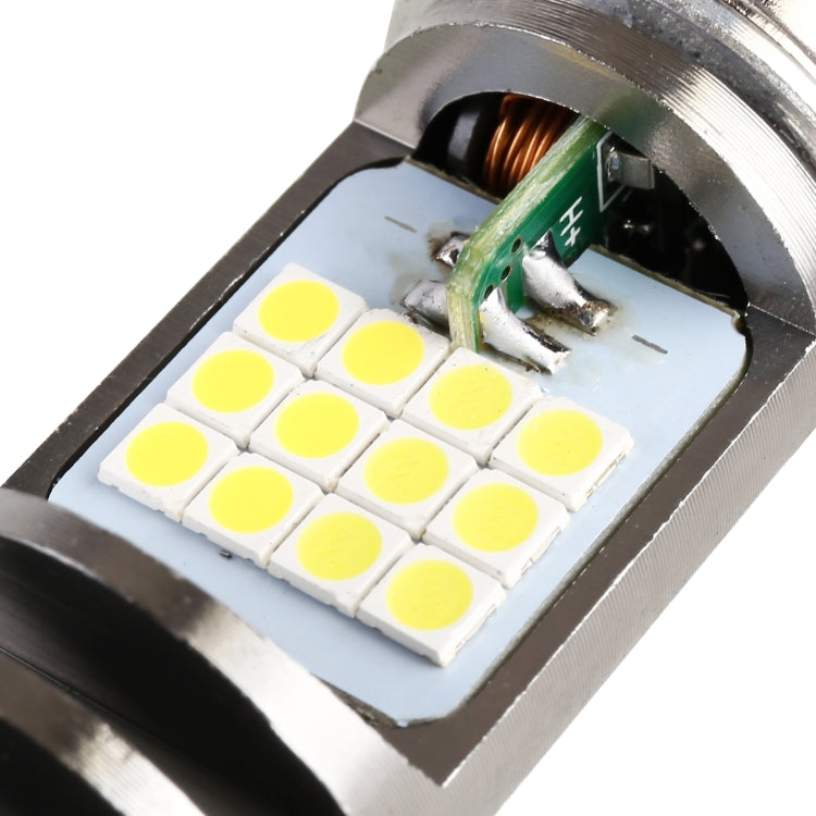 BA20D DC12V / 7.4W Motorcycle LED Headlight with 24LEDs SMD-3030 Lamp Beads, BA20D Style 1 (White Light), BA20D Style 1 (Yellow + White)