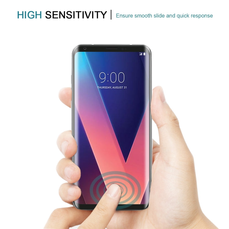 For LG V30 0.26mm 9H Surface Hardness 3D Curved Full Screen Tempered Glass Screen Protector, For LG V30
