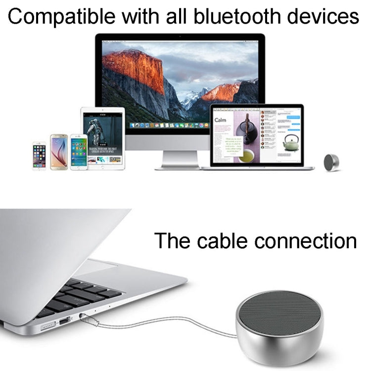 BS01 Portable Bluetooth Speaker, Support Hands-free Calls & TF Card & AUX