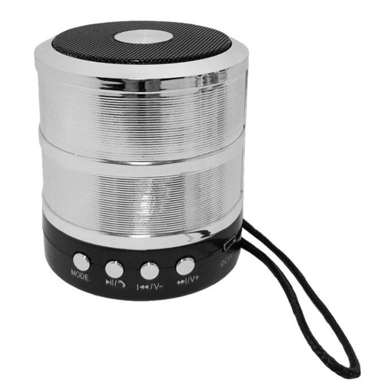 WS-887 Bluetooth Speaker with Lanyard, Support Hands-free Call & FM & U Disk & TF Card & AUX
