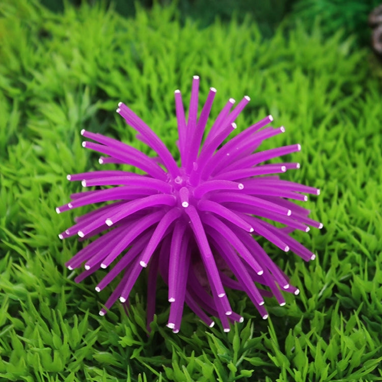 Aquarium Articles Decoration TPR Simulation Sea Urchin Ball Coral with Point, Size: L, Diameter: 13cm