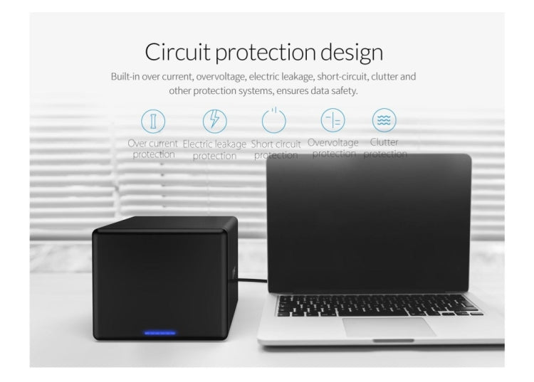 ORICO NS500-RC3 5-bay USB-C / Type-C 3.1 to SATA External Hard Disk Box Storage Case Hard Drive Dock with Raid for 3.5 inch SATA HDD, Support UASP Protocol, USB 3.1 Type-C to SATA with Raid