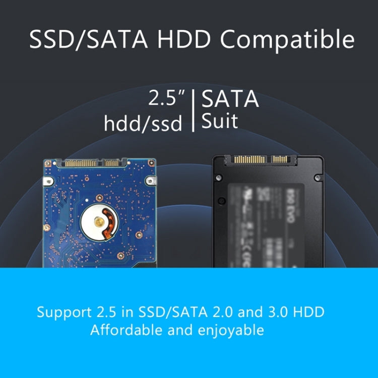 Richwell SATA R23-SATA-250GB 250GB 2.5 inch USB3.0 Interface Mobile Hard Disk Drive, 250GB
