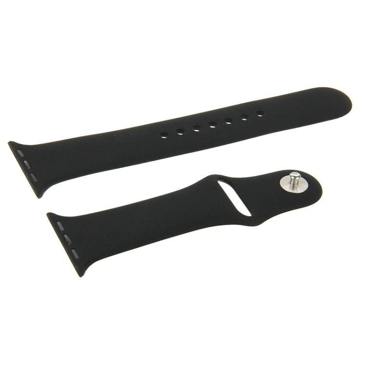 For Apple Watch Sport 42mm High-performance Longer Rubber Sport Watch Band with Pin-and-tuck Closure