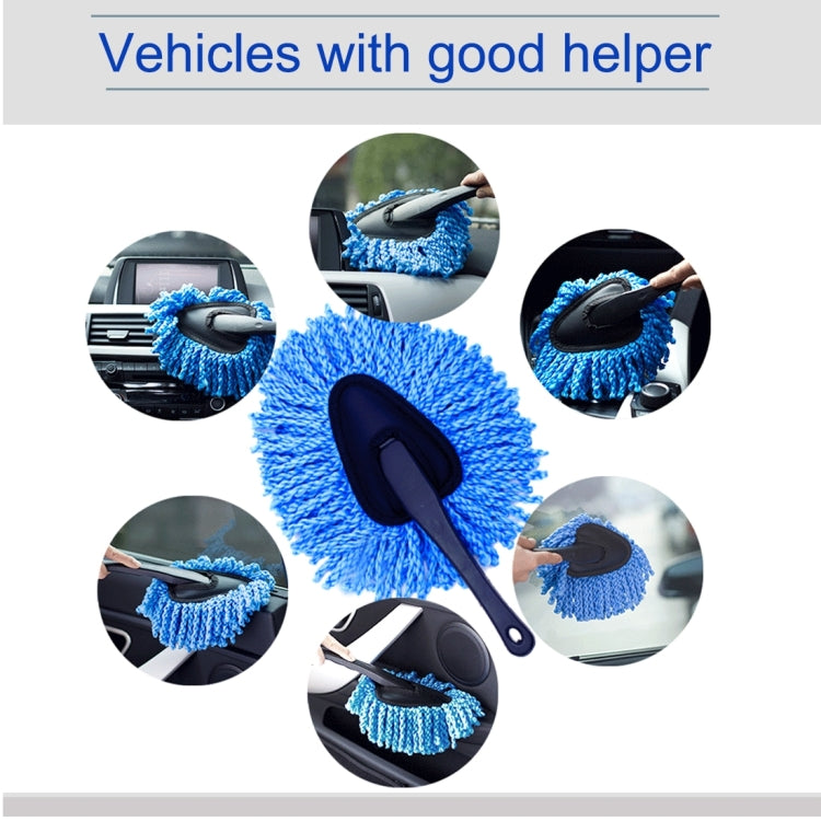 KANEED SL-915 Car Dash Duster Washable Microfiber Interior and Exterior Surface Cleaner Wax Treated Professional Detailing Tool, Size: 34 x 19cm, Surface Cleaner, Surface Cleaner Blue