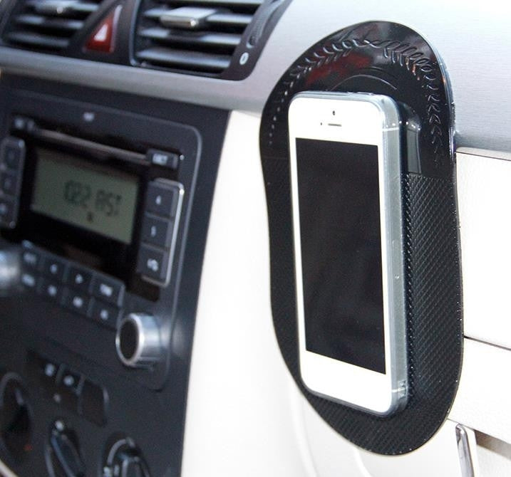 Car Anti-Slip Sticky Mat for Mobile Phone / MP3 / MP4, Size: 18.2x12x0.2cm, Anti-Slip Sticky Mat(Black), Anti-Slip Sticky Mat(Transparent)