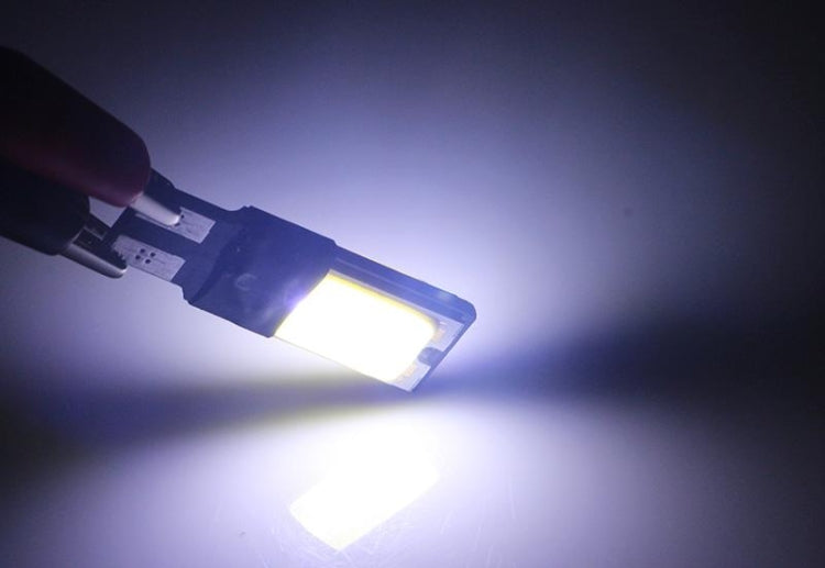 2 PCS T10 3W 160-180LM 2 LED Ice Blue COB LED Decode Car Clearance Lights Lamp, DC12V, 2 LED COB LEDs, COB LEDs